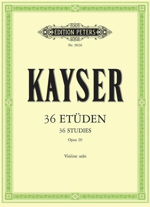 Produktbild 36 Etüden op. 20 (Deutsch, Heinrich Ernst Kayser, Hugo Seling, 2015)