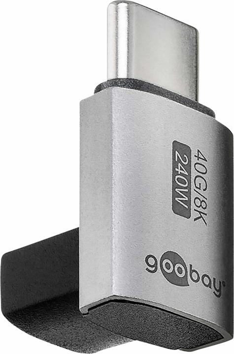 Actual product image Goobay USB-C adapter vertical 90° rotated, USB4 (USB-C, USB-C)