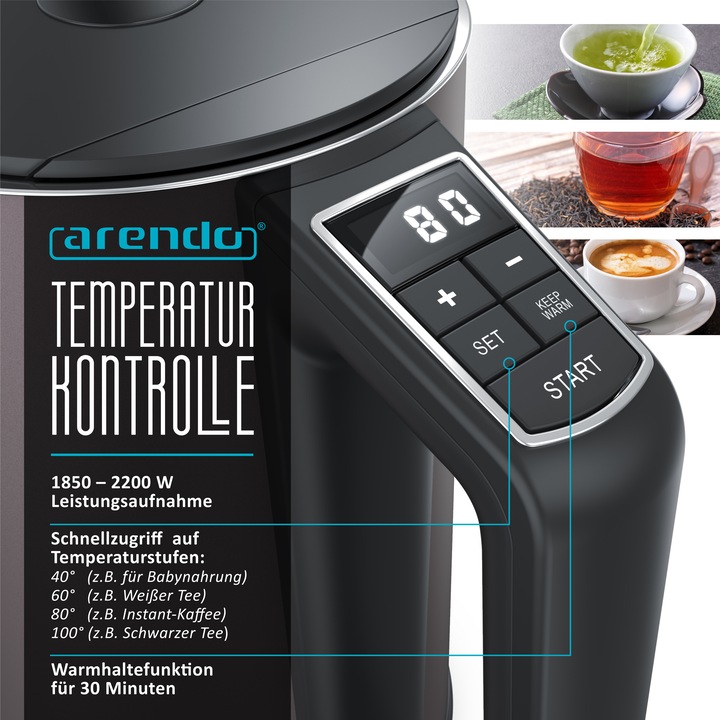 Image du produit Arendo Bouilloire électrique (1.50 l)