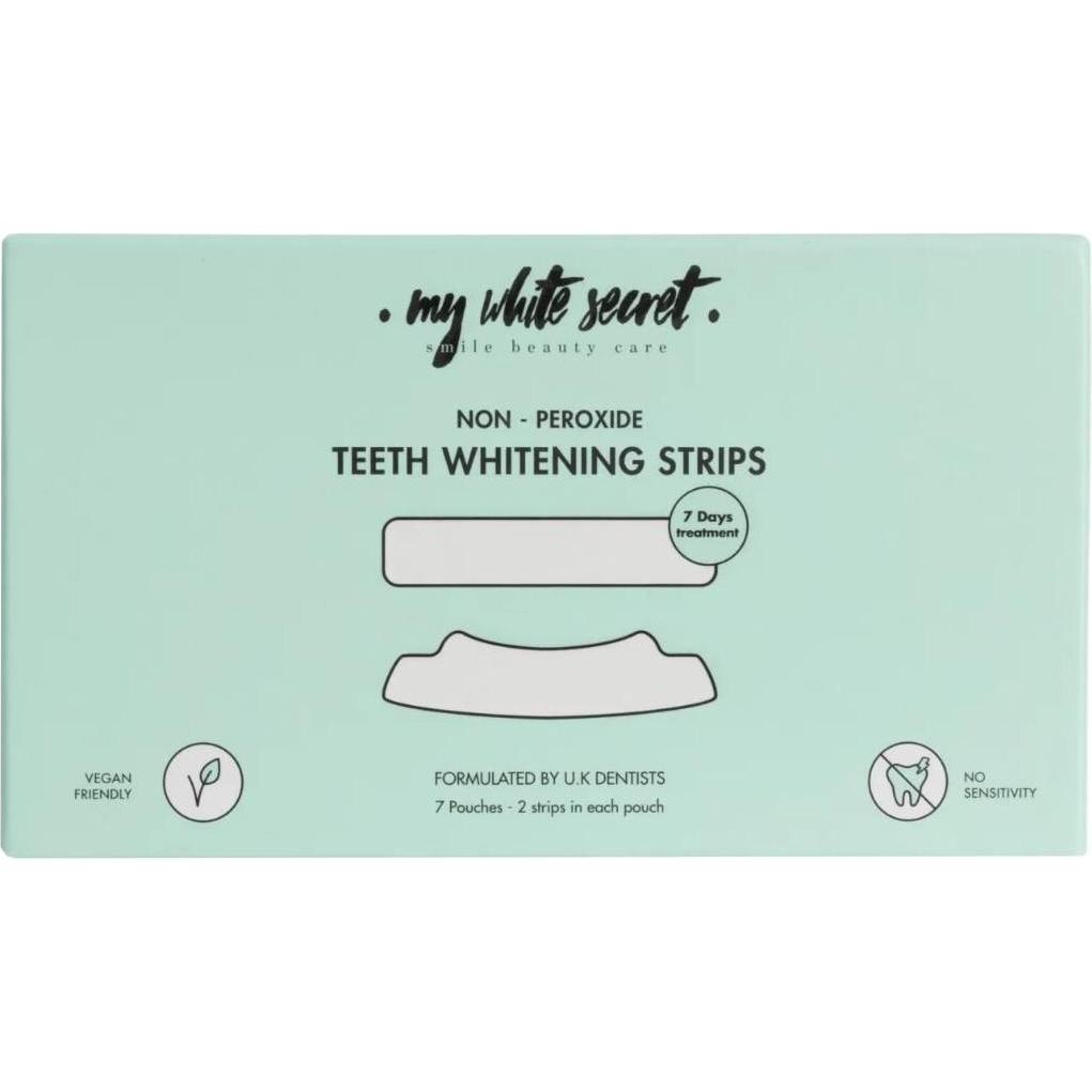 My White Secret, Sbiancamento denti, Strisce sbiancanti per i denti (Teeth Whitening Strips) 7 pezzi (Strisce sbiancanti)