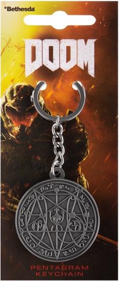 Produktbild Gaya Entertainment Doom Keychain "Pentagram"