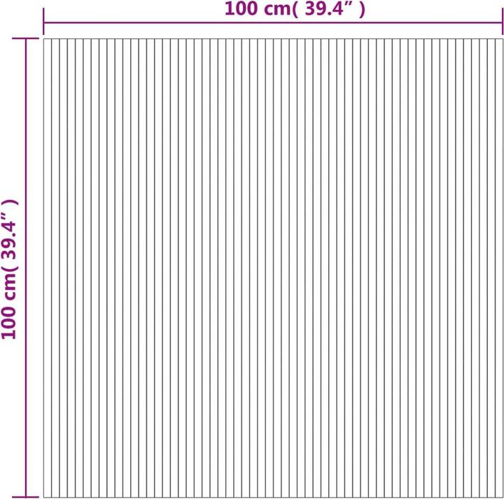 Produktbild vidaXL Teppich (100 x 100 cm)