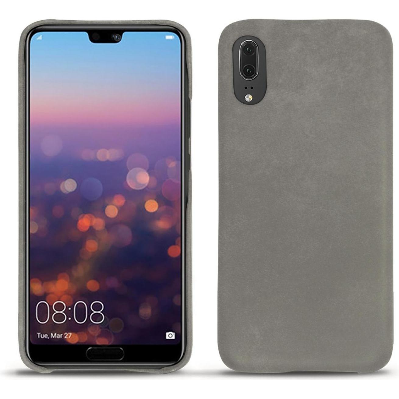 Thumbnail - Noreve Lederschutzhülle (Huawei P20), Smartphone Hülle, Grau