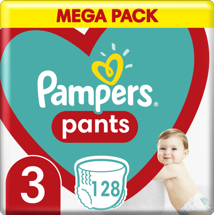 Image du produit Pampers Pants (Taille 3, Pack semi-mensuel, 128 pièce(s))