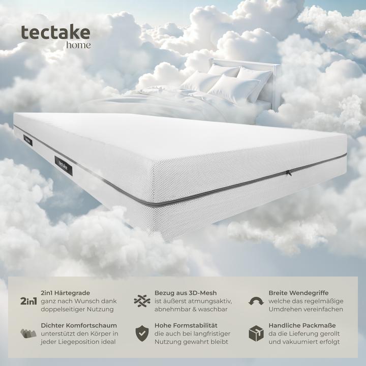 Actual product image tectake Sky (90 x 200 cm, Foam core)
