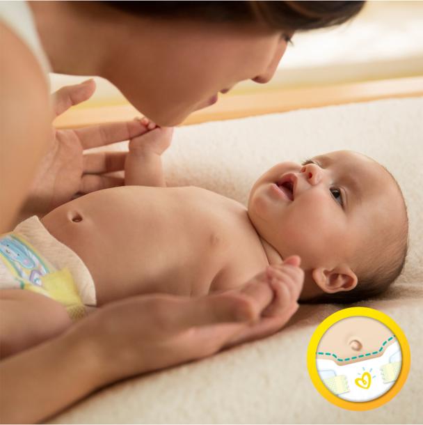 Actual product image Pampers Premium Protection (Size 1, Half month box, 96 Piece)