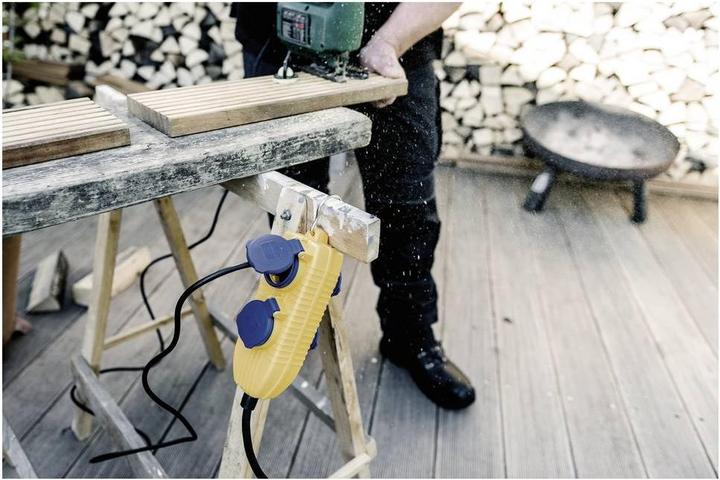 Productafbeelding Brennenstuhl Beschermende adapterkabel FI IP54 met voedingsblok 5m H07RN-F3G1,5 (5 m)