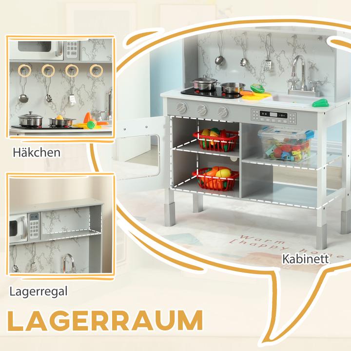 Produktbild Aiyaplay Kinderküche MDF Weiss