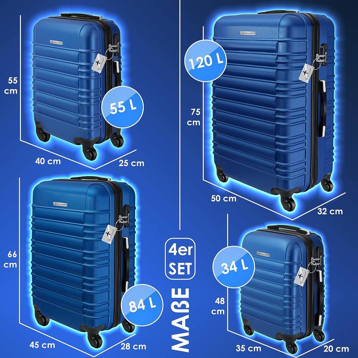 Actual product image Kesser 4-teiliges Hartschalenkofferset (120 l)