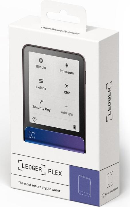 Actual product image Ledger Flex - Neptune Blue inkl. Recovery Key (Bitcoin, Ethereum Classic)