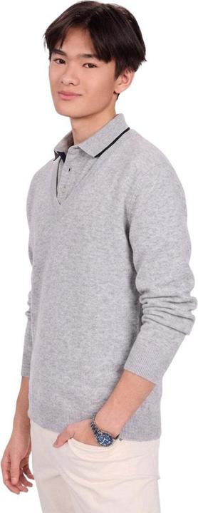 Produktbild Bellemere Sweater Solid V-Neck Merino-Cashmere Sweater (L)
