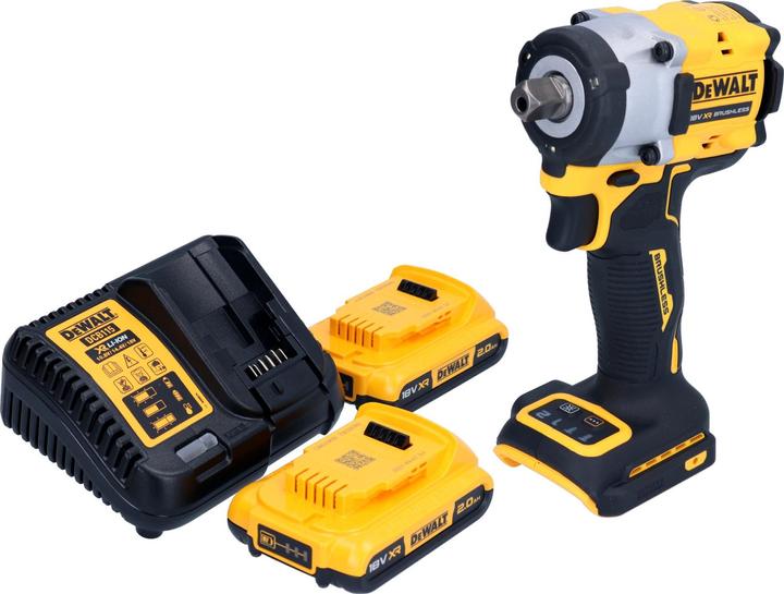 Produktbild DeWalt DCF 922 D2 Akku Schlagschrauber 18 V 406 Nm 1/2" Brushless + 2x Akku 2,0 Ah + Ladegerät (Akkubetrieb)