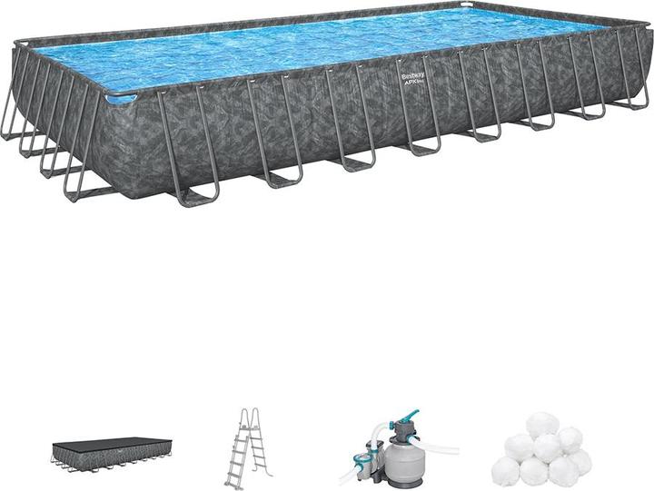 Produktbild Bestway APX 365 Rectangular Pool Set 956x488x132 (956 x 488 x 132 cm)
