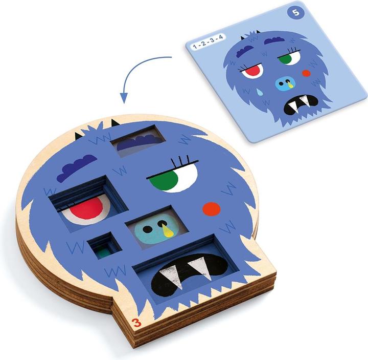 Actual product image Djeco Crazy faces