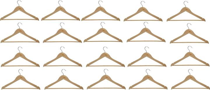Maul Kleiderbügel Mira 20 Stück, Nature (20x)