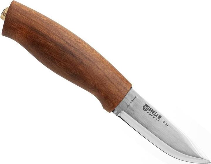 Produktbild Helle Gürtelmesser Skog, Dreilagenstahl, Buchenholzgriff, Lederscheide (7.60 cm)