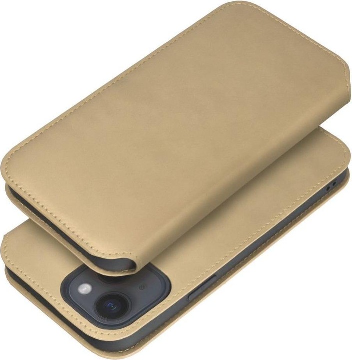 Produktbild OEM Buchtasche DUAL POCKET Buchtasche für XIAOMI Redmi 12c gold (Xiaomi Redmi 12C)