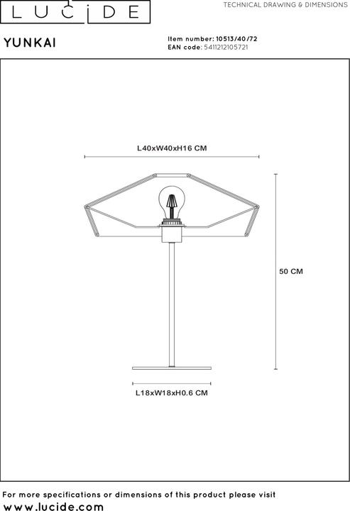 Actual product image Lucide Table lamps (E27)
