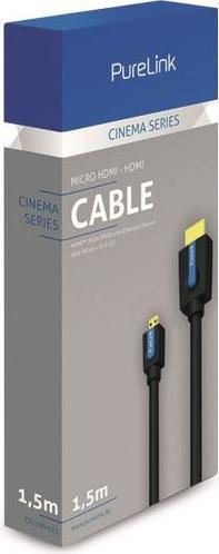 Produktbild Purelink micro HDMI (Typ D) — HDMI (Typ A) (2 m, HDMI)