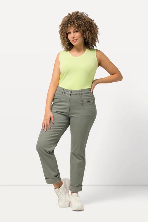 Produktbild Ulla Popken Stretchhose Mony, leicht konisches Bein, Zipptaschen (42)