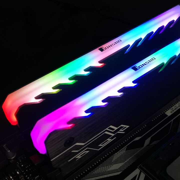 Actual product image Jonsbo NC-1 RGB-RAM cooler