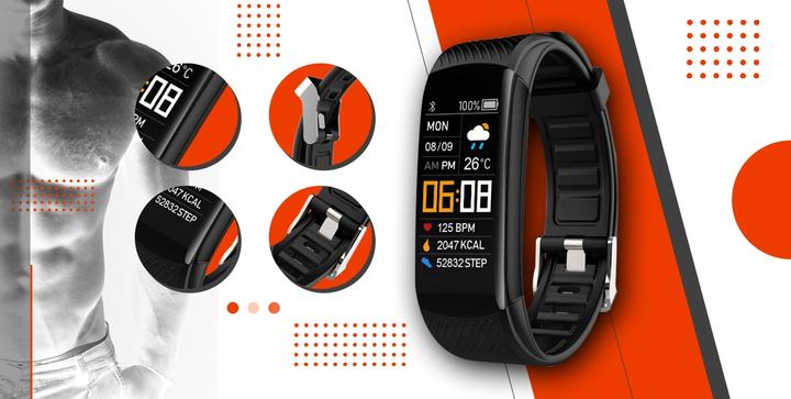 Image du produit Giewont Fit&GO Duo GW200-9 Smartband - Noir + bracelet Power orange (39.90 mm, 3G)
