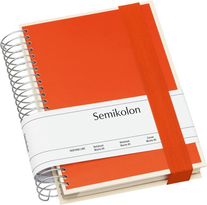 Image du produit Semikolon Mucho (A5, Quadrillé, Blanc, Non contraignant)