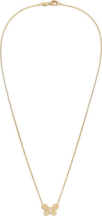 Produktbild Elli Kristall Kette, Schmetterling (Zirkonia, 925er Sterling Silber, 45 cm)