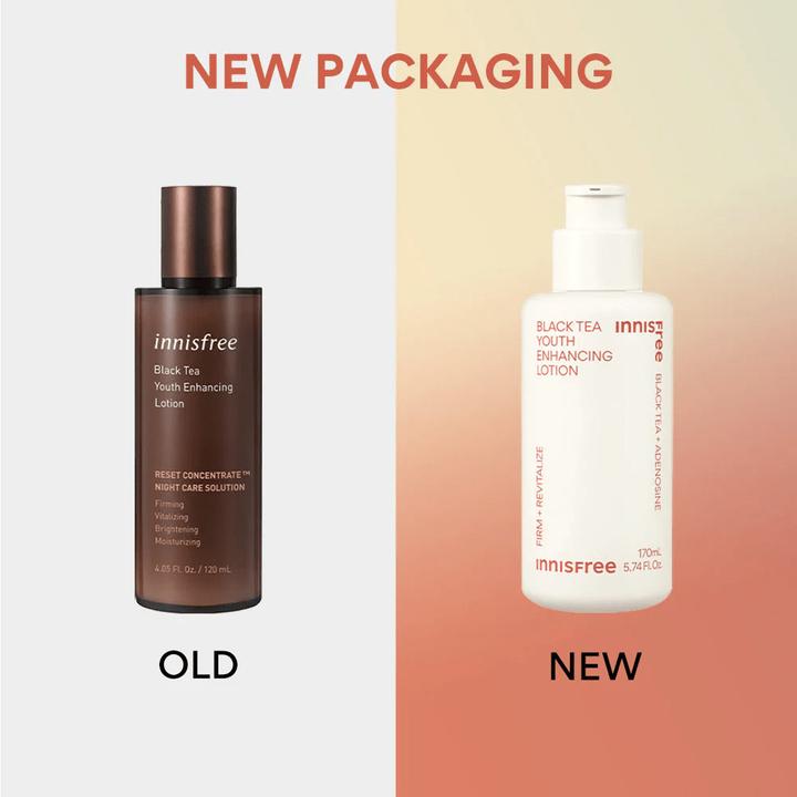 Actual product image Innisfree Black Tea Youth Enhancing Lotion (120 ml, 24h cream)
