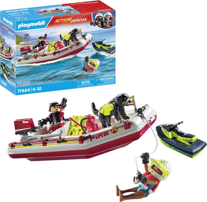 Actual product image Playmobil Fireboat with Aqua Scooter (71464)