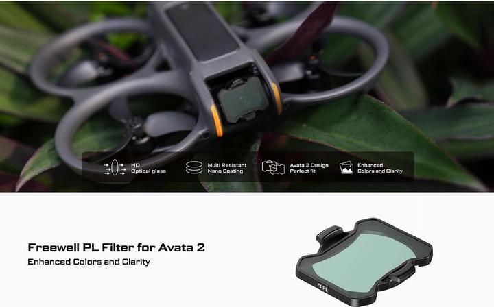 Immagine prodotto Freewell Filtro polarizzatore PL (Filtri per droni, DJI Avata 2)