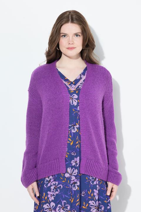 Actual product image Ulla Popken Wool Blend Open Shape Cardigan (46, 48)