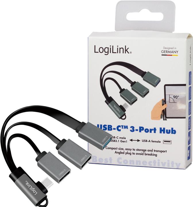 Produktbild LogiLink USB-C-Hub (USB-C, 3 Ports)