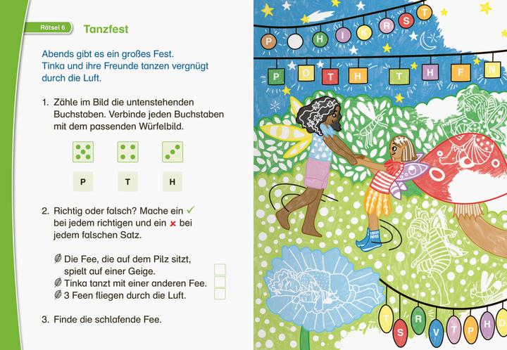 Produktbild Ravensburger Leserabe Rätselspass Zauber-Malrätsel zum Lesenlernen: Feen (Vor-Lesestufe)