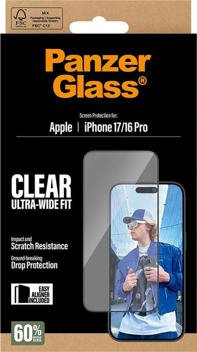 Actual product image PanzerGlass Privacy Displayschutz (1 pcs., Apple iPhone 17)
