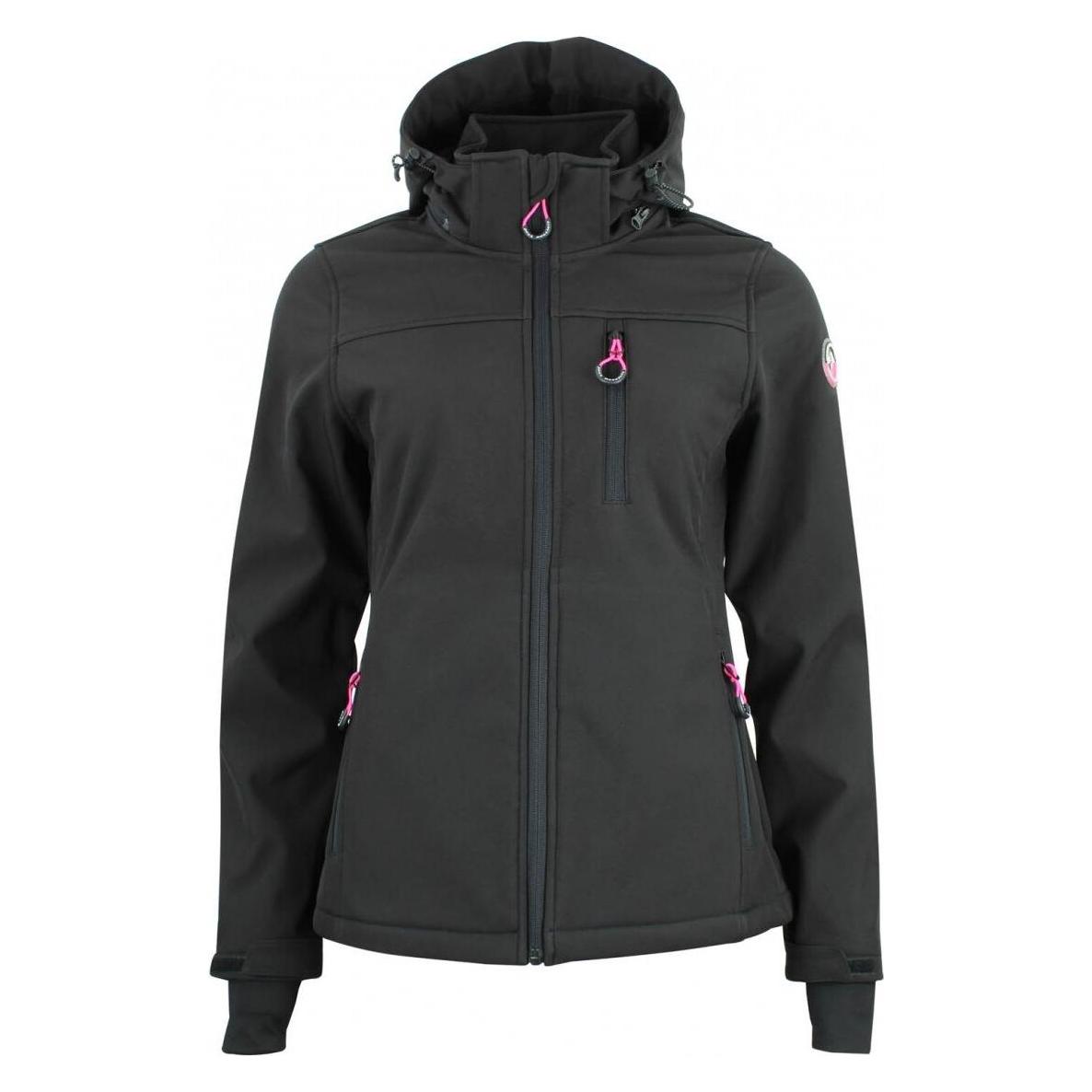 Peak Mountain, Damen, Outdoorjacken, Softshell Aclaudioffn (Xxl), Schwarz, Xxl