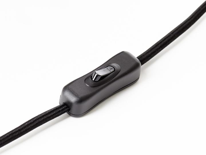 Actual product image Brilliant Hydra Table Lamp 56cm mauve/purple glass/textile cord intermediate switch (E27)