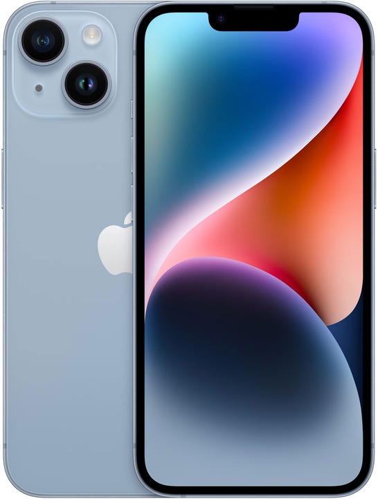 Image du produit Apple iPhone 14 (512 Go, Bleu, 6.10", SIM + eSIM, 12 Mpx, 5G)