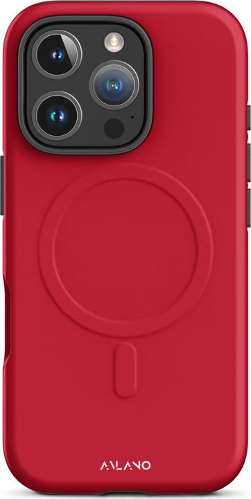 Avlano Hardcase iPhone-Hülle mit MagSafe Rot (Apple iPhone 16 Pro)