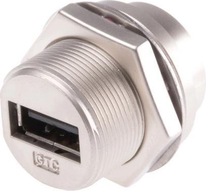 Produktbild RS PRO USB-A Metal C3 Panel Jack DIP Screw