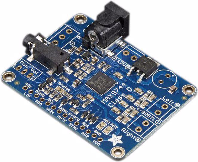 Adafruit Stereo Class D Audio Amplifier MAX9744 (Erweiterung)