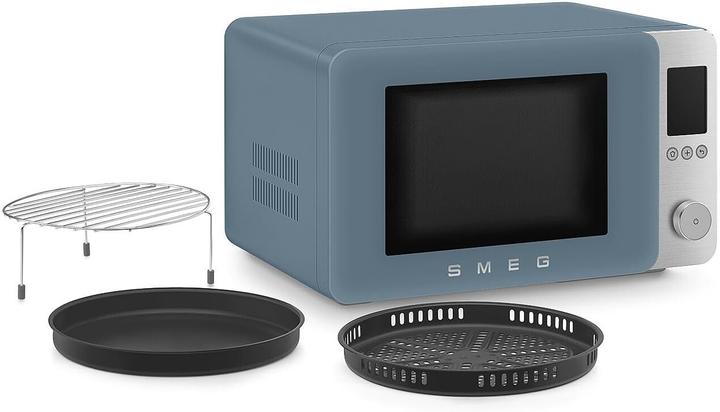 Produktbild Smeg Kombi-Mikrowelle MOC02SBMEU, 9 Fkt, 2100W, Sturmblau matt (27 l)