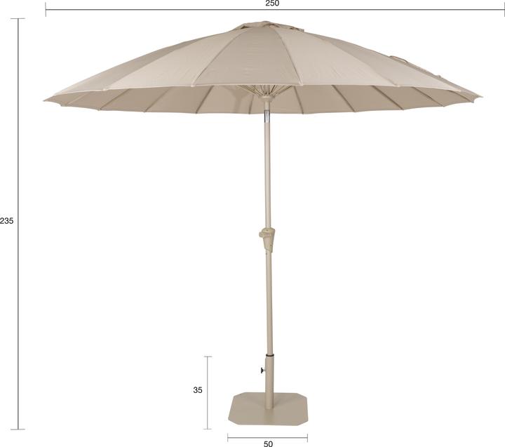 Zuiver Sunbrella Sunshine Set Brown Rice (2.50 m)