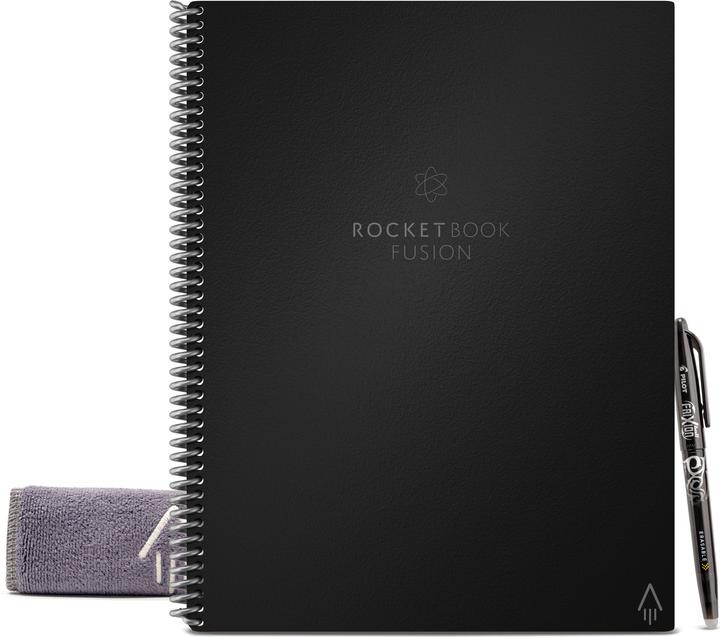 Rocketbook Fusion (A4, À rayures, Couverture rigide)