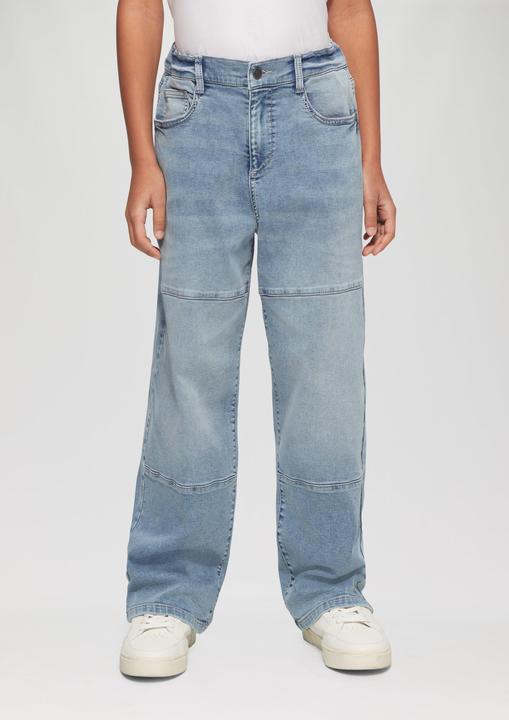 Actual product image S.Oliver Jeans-Hose Jeans Baggy / Relaxed Fit / Mid Rise / Wide Leg / Teilungsnähte (146)