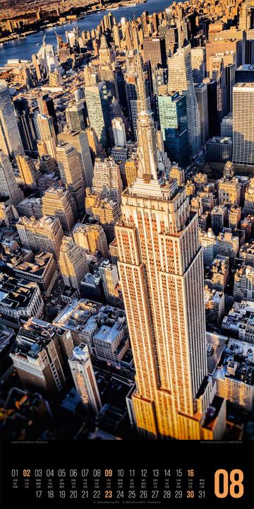 Image du produit Inside New York Kalender 2026 (33 x 66 cm, Couverture rigide, Anglais, Français, Allemand)