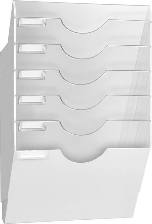 Produktbild Cep Wandprospekthalter ReCeption, DIN A4, 6 F„cher, grau (24 x 32 cm)
