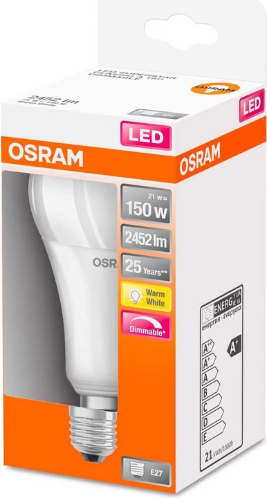 Actual product image Osram Superstar Classic A150 (E27, 20 W, 2452 lm, 1 x, E)