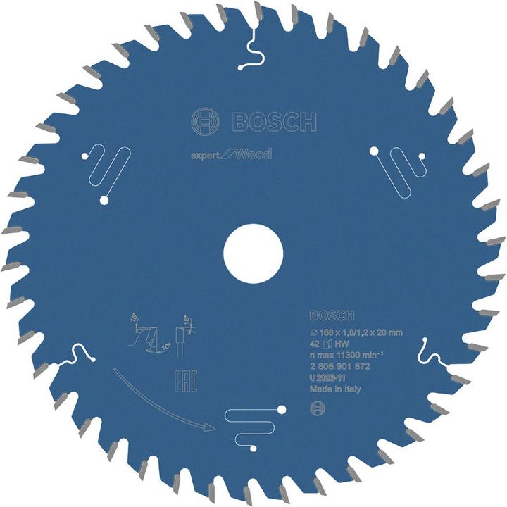 Actual product image Bosch Professional Zubehör Circular saw blade Expert for Wood 168 x 20 x 1.8/1.2 mm, T42