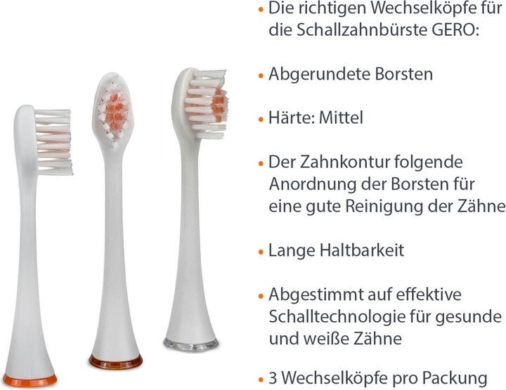 Actual product image Zahnheld Interchangeable heads Medio Mini (3 x)